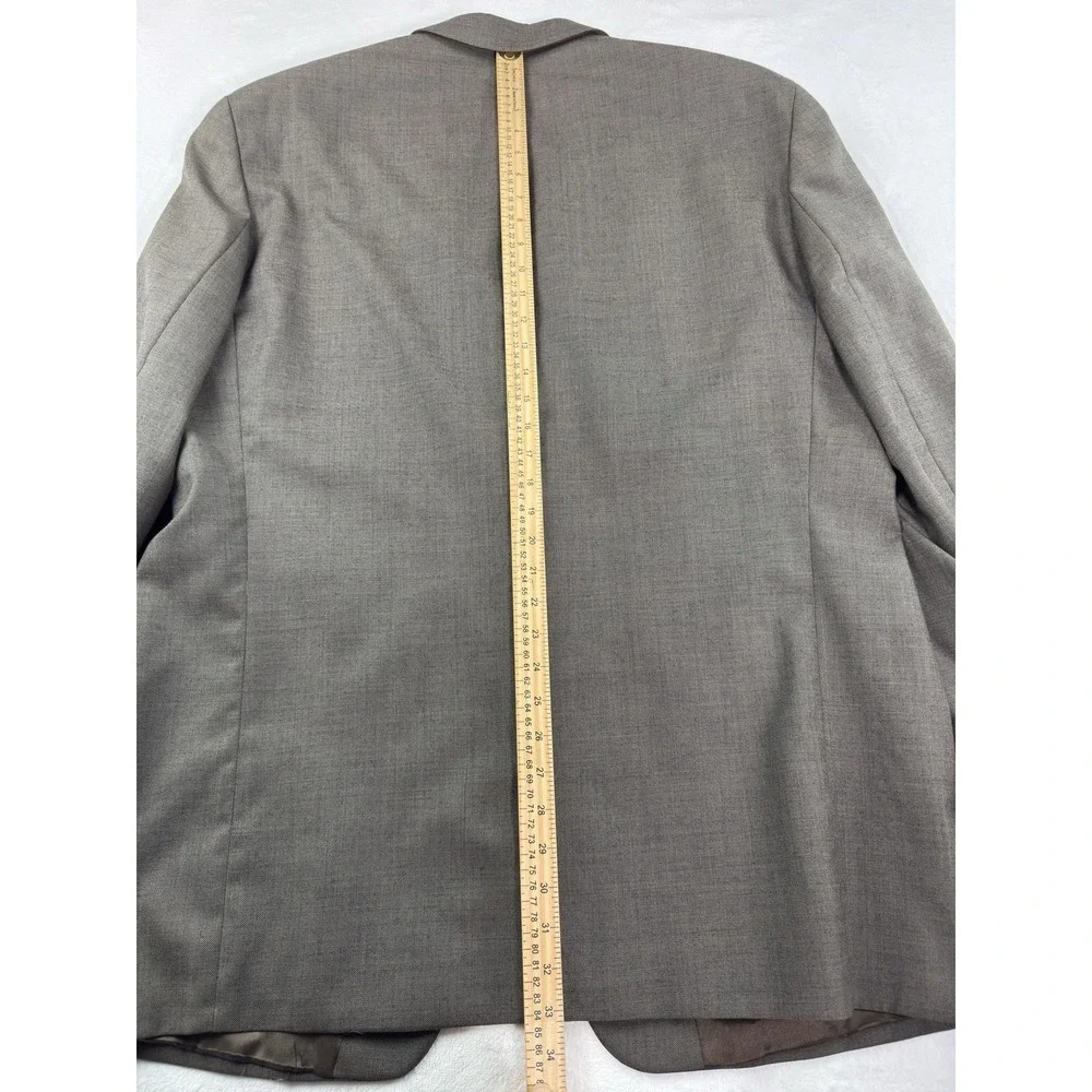 Ralph Lauren Suit Jacket Mens 46‎ Long Gray Wool Two Button Dillard's Classic